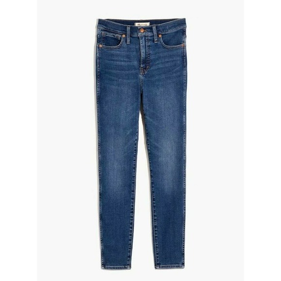 Madewell Women's 10" High-Rise Skinny Jeans in Wendover Wash Size 27 MA616 - Picture 3 of 12